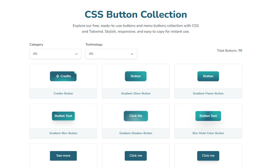 CSS Button Collection: Beautiful, Click-Ready Buttons for Modern Websites