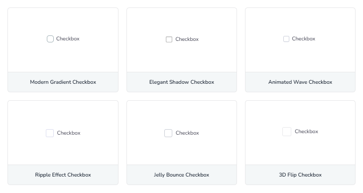 CSS Check Box Collection