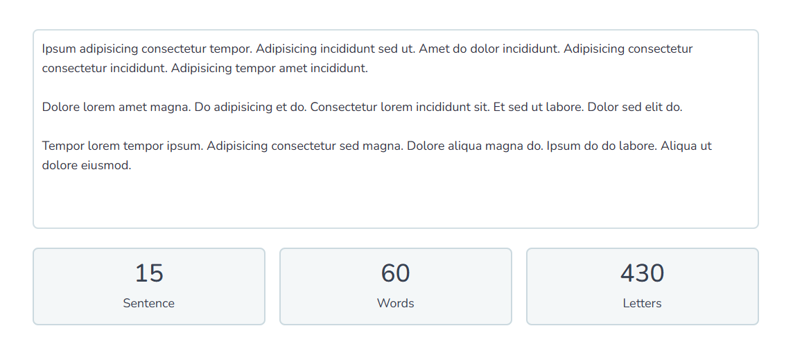 Free Online Letter Counter