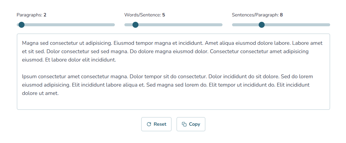 Online Lorem Ipsum Generator
